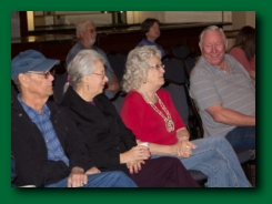 Gloria Brown (in red) and Friends